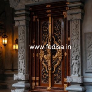 Glass Panel Classic Door New Jali Door Design 2026 No-10339