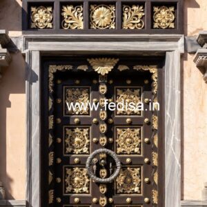 Glass Panel Classic Door Main Door Jali Design No-10380