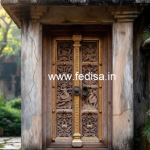 Mahogany Classic Doors Main Door Handles Designs No-10393