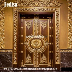 Panel Door Design Wooden Jali Double Door Design No-10417