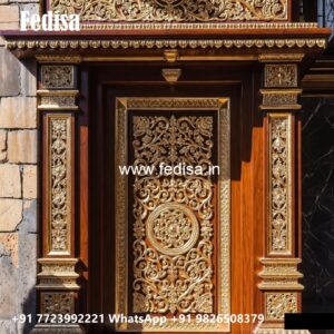 Vintage Wooden Door Wooden Front Door Design No-10424