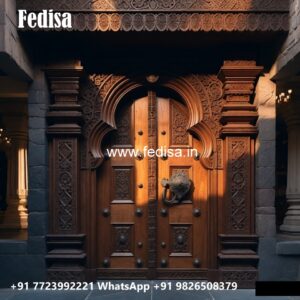 Mahogany Classic Doors New Jali Door Design 2024 No-10475