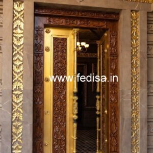 Arch Top Wooden Door Wooden Sliding Door Design No-10501