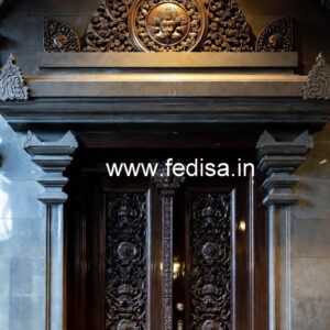 Teak Wood Door Design Flat Entrance Design No-10515