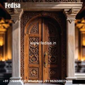 Front Entrance Classic Door Front Door Design Teak Wood No-10610