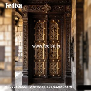 Elegant Double Door Classic Entry Design Iron Safety Door Design No-10619