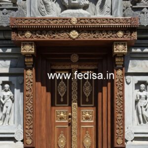 Teak Wood Door Design Main Double Door Jali Design No-10638