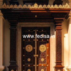 Solid Wood Classic Door Door Shutter Design No-10678