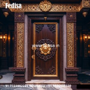Carved Wooden Doors American Door Design No-10722