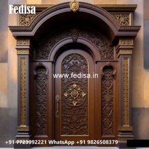 Rustic Classic Door Aluminum Bathroom Door Design No-10728
