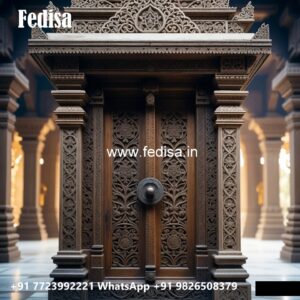 Panel Door Design Outside Entrance Wall Design No-10786