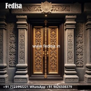 Rustic Classic Door Main Door Wall Design For Indian Homes No-10810