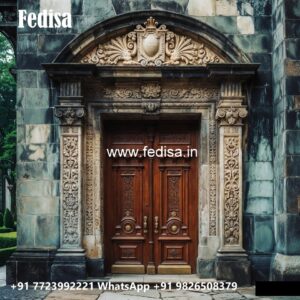 Front Entrance Classic Door Iron Jali Door Design No-10815