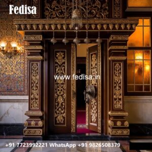 Traditional Door Design Double Flush Door Design No-11079