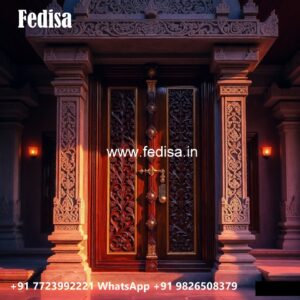 Double Door Classic Style Simple Net Door Design No-11115