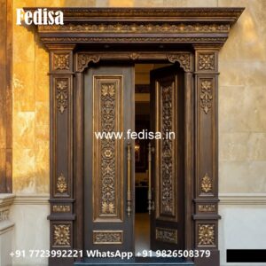 Glass Panel Classic Door Toilet Bathroom Door Design No-11118