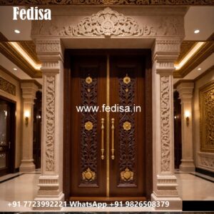 Double Door Classic Style Safety Grill Design For Main Door No-11156