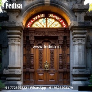 Royal Entrance Door Pooja Room Wooden Door Design No-11167