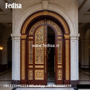 Elegant Double Door Classic Entry Design Darwaja Get Dijain No-11193