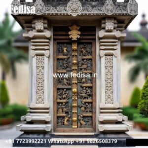 Heritage Door Design Half Mirror Door Design No-11209