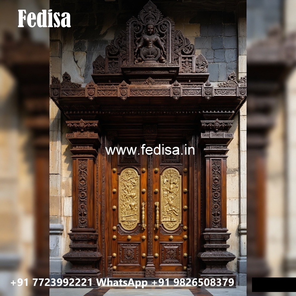 Villa Entrance Door Hall Main Door Design No-11227