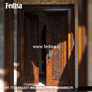 Arch Top Wooden Door Sagwan Door Simple Design No-11239