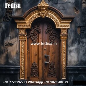 Handcrafted Wooden Door Door Corner Design No-11256