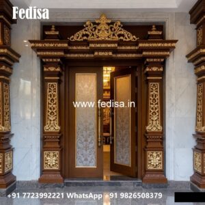Front Entrance Classic Door Main Door Carving No-11266