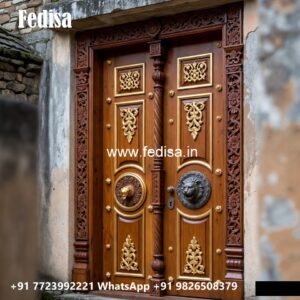 Vintage Wooden Door Sliding Door For Pooja Room No-11285