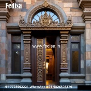 French Classic Doors Pooja Ghar Door Design No-11386