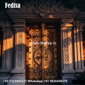 Traditional Door Design Wooden Door Ganesh Design No-11407