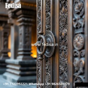 Vintage Wooden Door House Temple Door Design No-11408