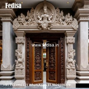 Classic Wooden Main Door Design For Home Sliding Grill For Main Door No-11435