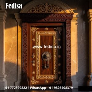 Engraved Wooden Door Double Door Door Design No-11445