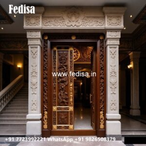 Antique Door Style Panel Door Design Wooden No-11452