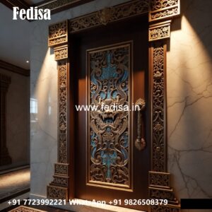 Double Door Classic Style Flush Door Design Latest No-11484