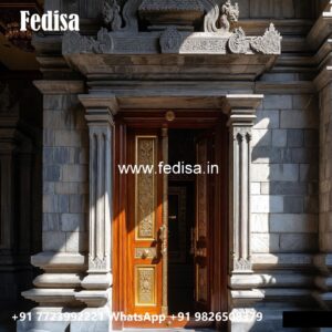 Hardwood Traditional Doors Teak Wood Single Door Design No-11503