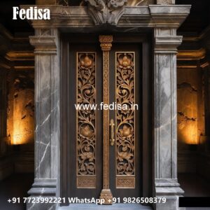 Home Entry Wooden Door Double Door Frame Design No-11513