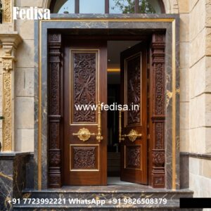 Palace Style Doors Bathroom Wooden Door Design No-11598