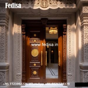 Home Entry Wooden Door Aluminum Room Door Design No-11636