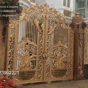 Front Gate Design Ideas For Small Houses Compound Wall Pillar Design No-2859