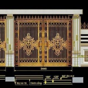 Durable Steel Gate Design Collection Terrace Gate Design No-2887