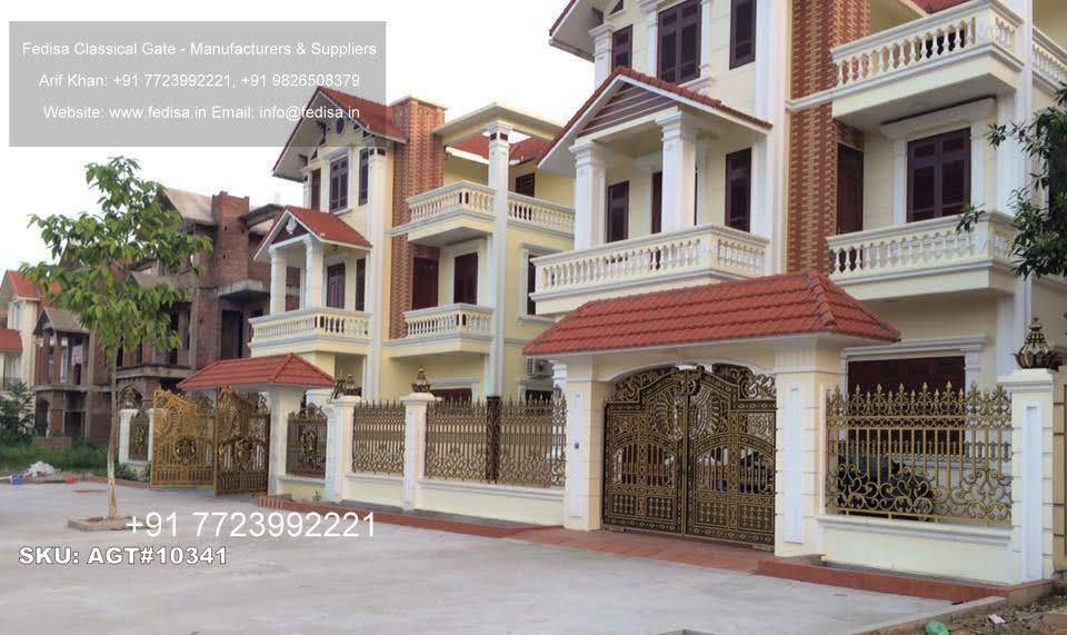 Trendy Main Gate Designs Double Door Wooden Gate Design No-2960
