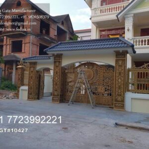 Modern Gate Design For Independent Houses Fancy Steel Gate No-3055