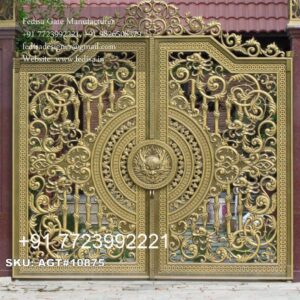 Best Gate Design Ideas For Modern Homes Steel Gate With Hpl Sheet No-3552