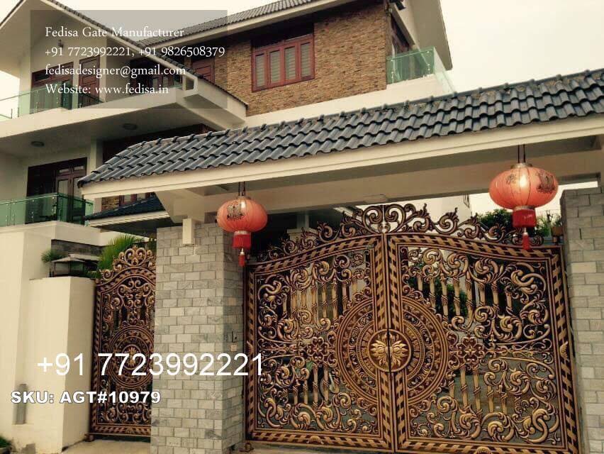 Best Gate Design Inspiration For Entryway Front Door Double Door Iron Gate Design No-3667