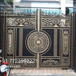 Modern Steel Gate Inspiration 4 Door Gate Design No-3826