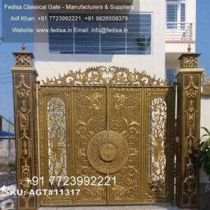Creative Front Gate Design Ideas 7 Feet Iron Gate Design No-3931