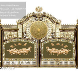 Beautiful Gate Design Ideas For Houses Front Gate Color Design No-3995