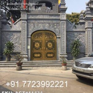 Modern Gate Design Ideas For Stylish Entry Glass Gate Design For Shop No-4061